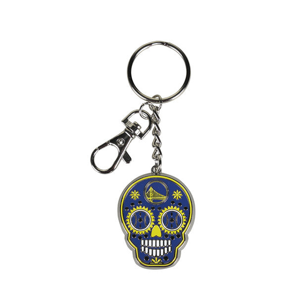 GOLDEN STATE WARRIORS KEYCHAIN ZAMAC SUGAR SKULL