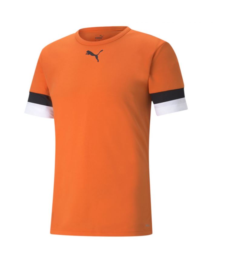 PUMA teamRISE Jersey - GOLDEN POPPY-Puma Black-Puma White