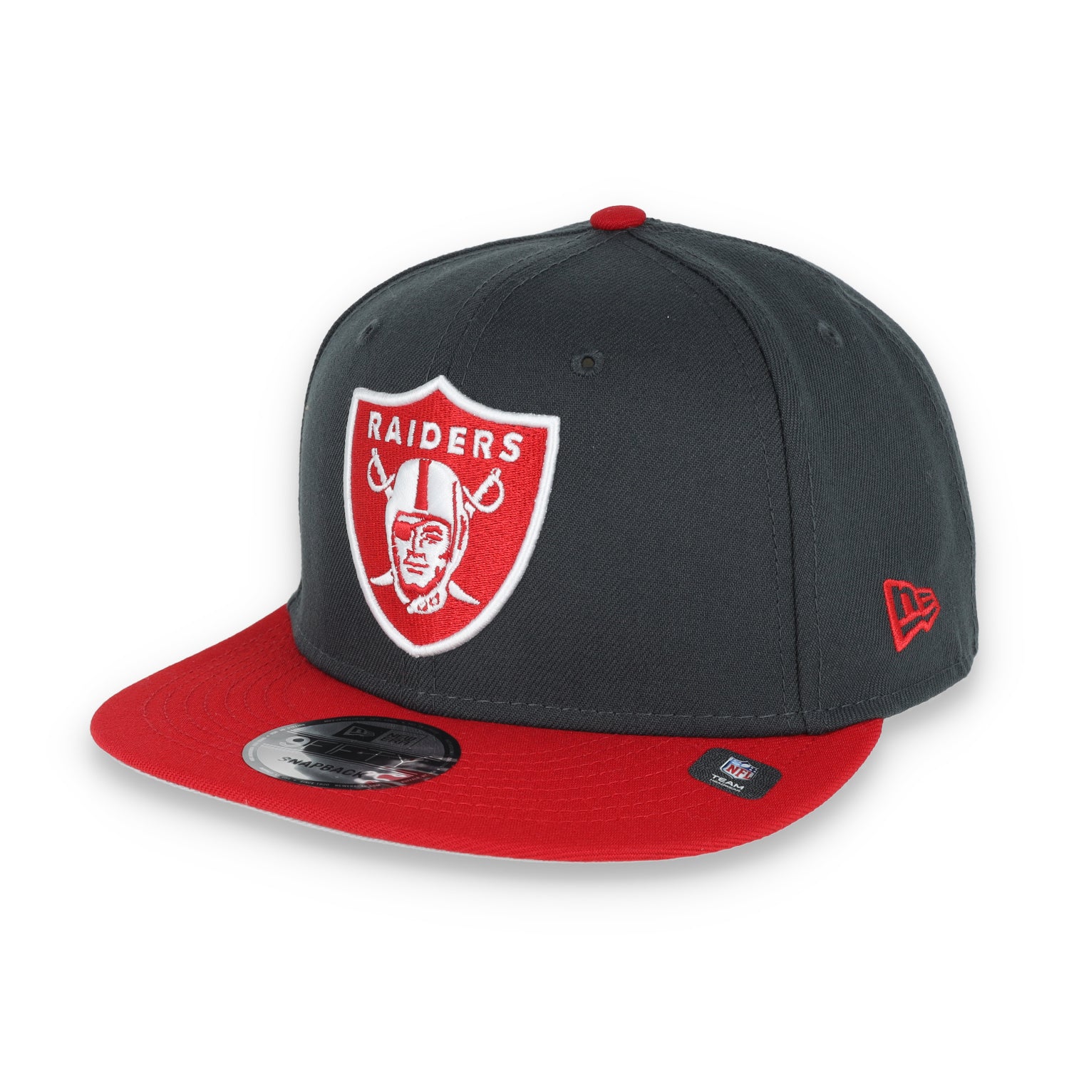 New Era Las Vegas Raiders 2-Tone Color Pack 9FIFTY Snapback Hat-Grey/Scarlet