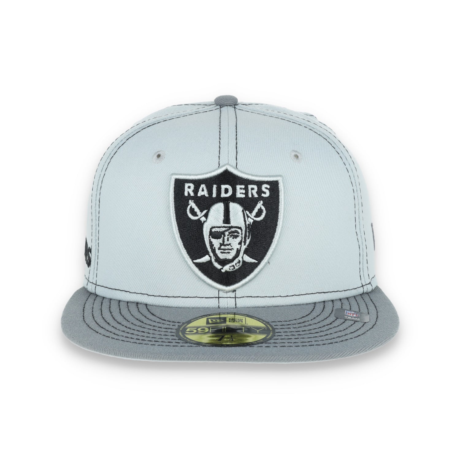 New Era Las Vegas Raiders Gray Pop 59Fity Fitted Hat