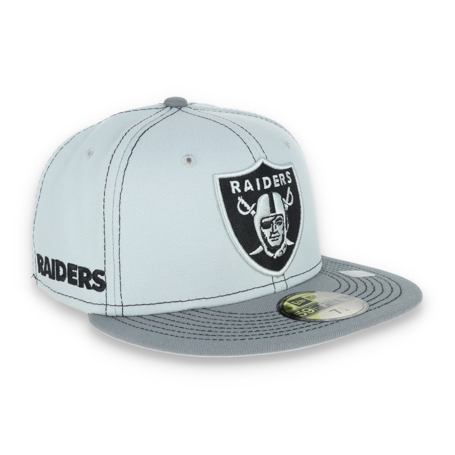 New Era Las Vegas Raiders Gray Pop 59Fity Fitted Hat