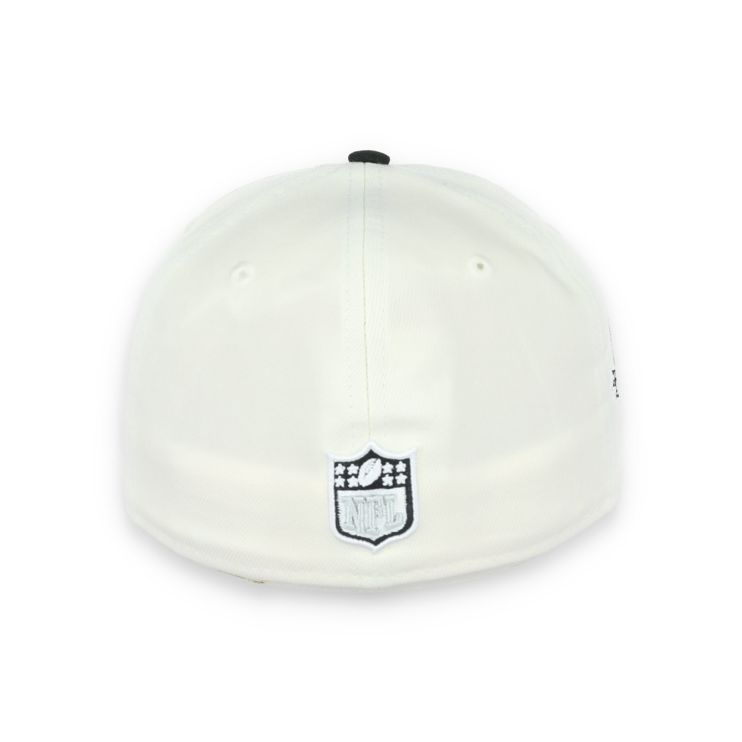 Las Vegas Raiders Script 50th Anniversary Side Patch New Era 59Fifty Fitted-Chrome/Black