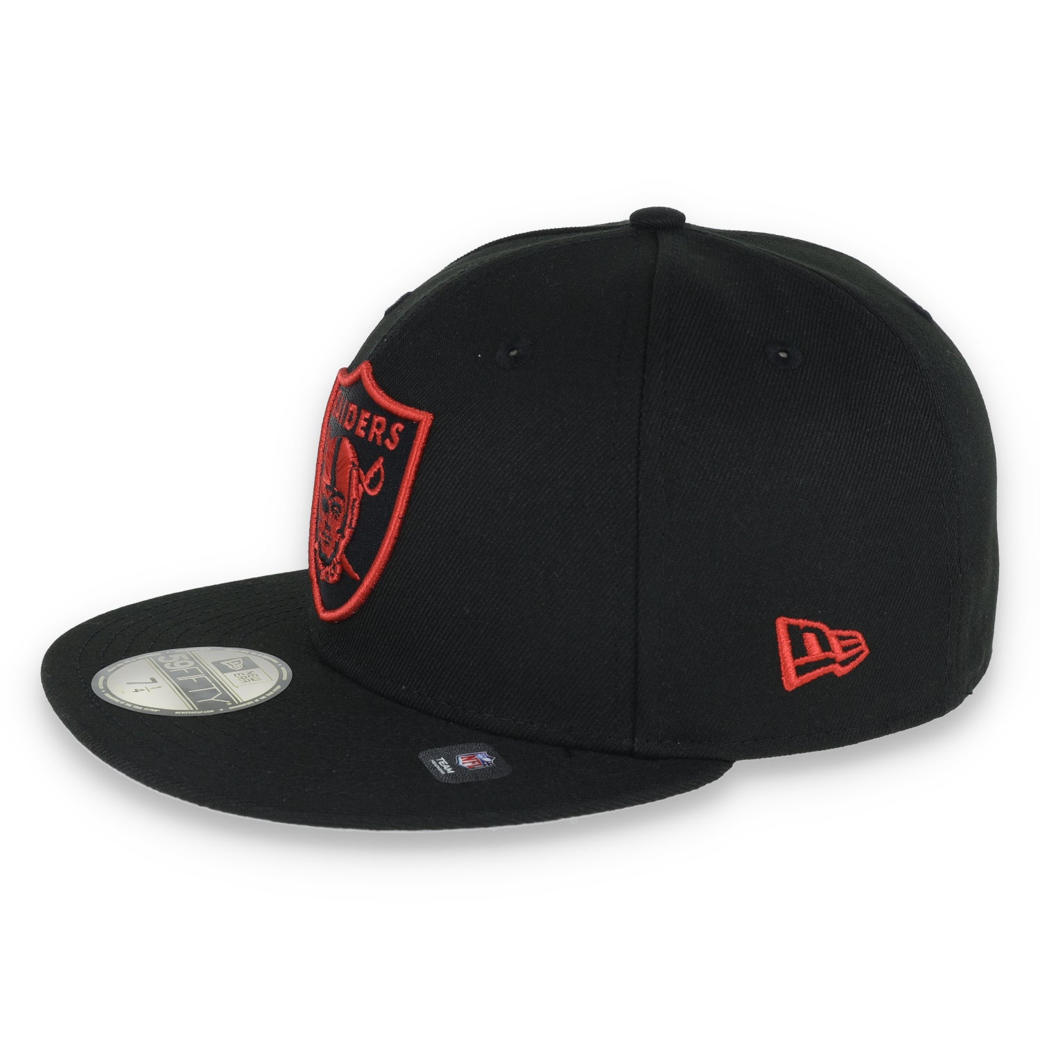 Las Vegas Raiders Shield Super Bowl XV Side Patch New Era 59Fifty Fitted-Black