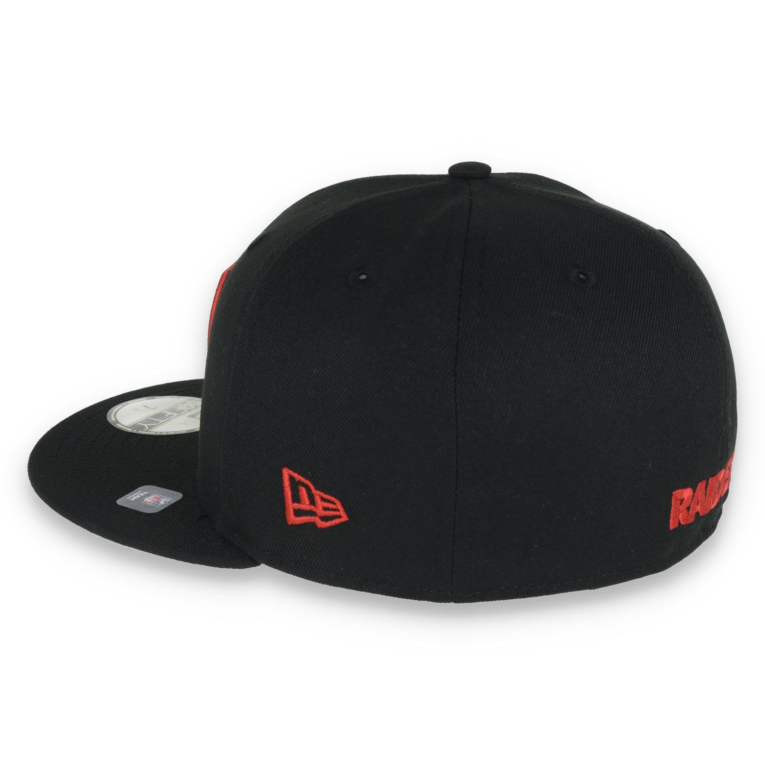 Las Vegas Raiders Shield Super Bowl XV Side Patch New Era 59Fifty Fitted-Black