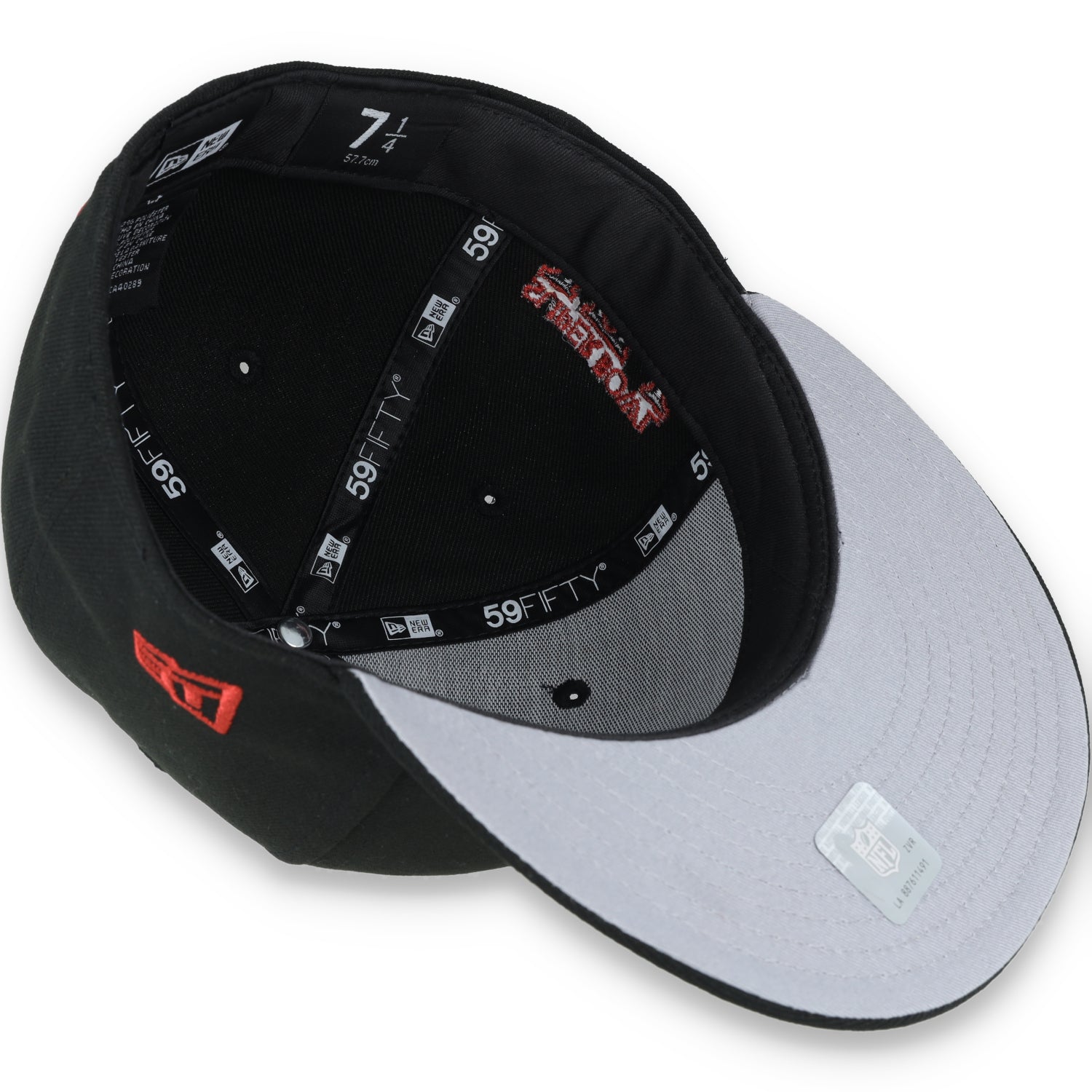 Las Vegas Raiders Shield Super Bowl XV Side Patch New Era 59Fifty Fitted-Black