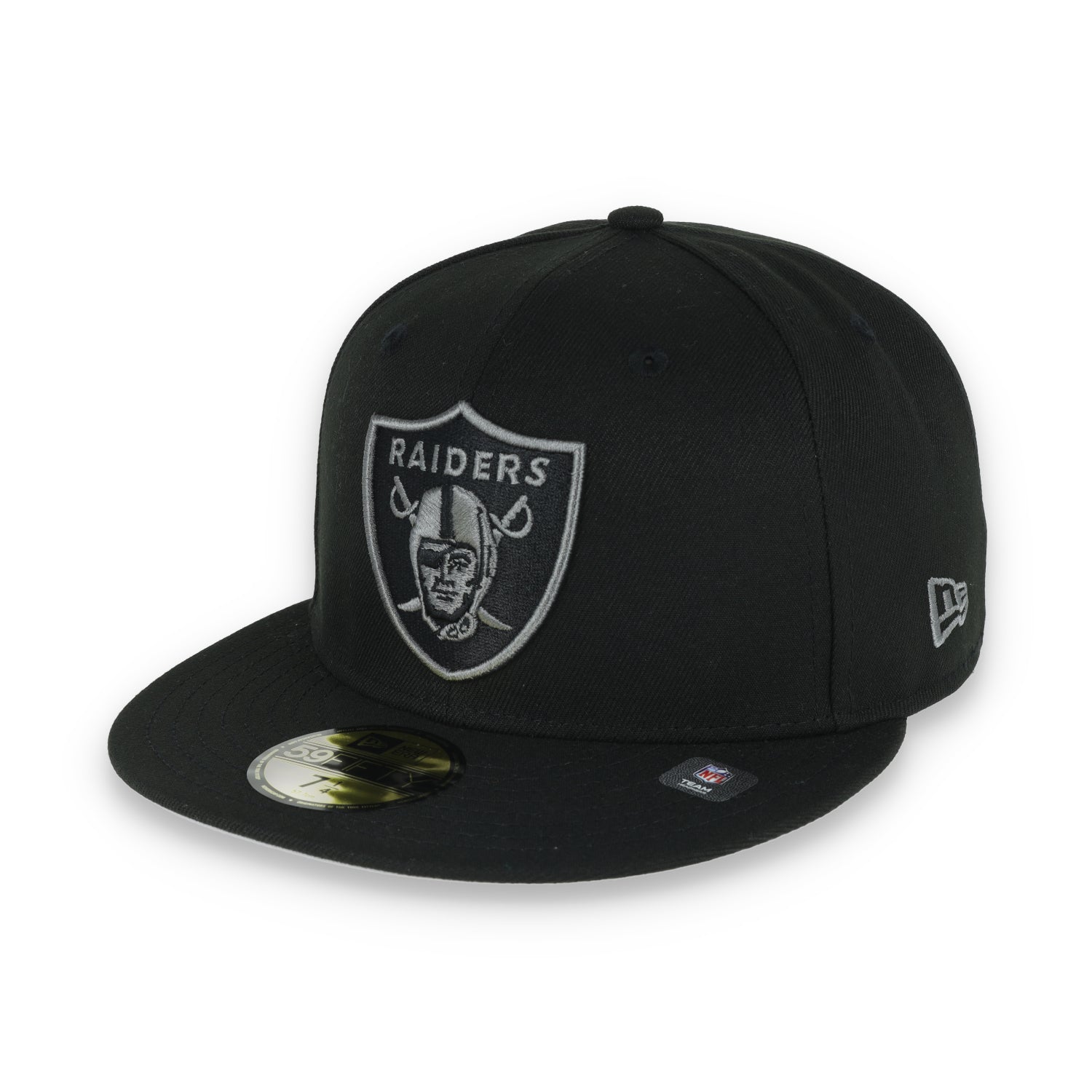 Las Vegas Raiders Shield 2000 Hawaii Pro Bowl Side Patch New Era 59Fifty Fitted-Black/Grey