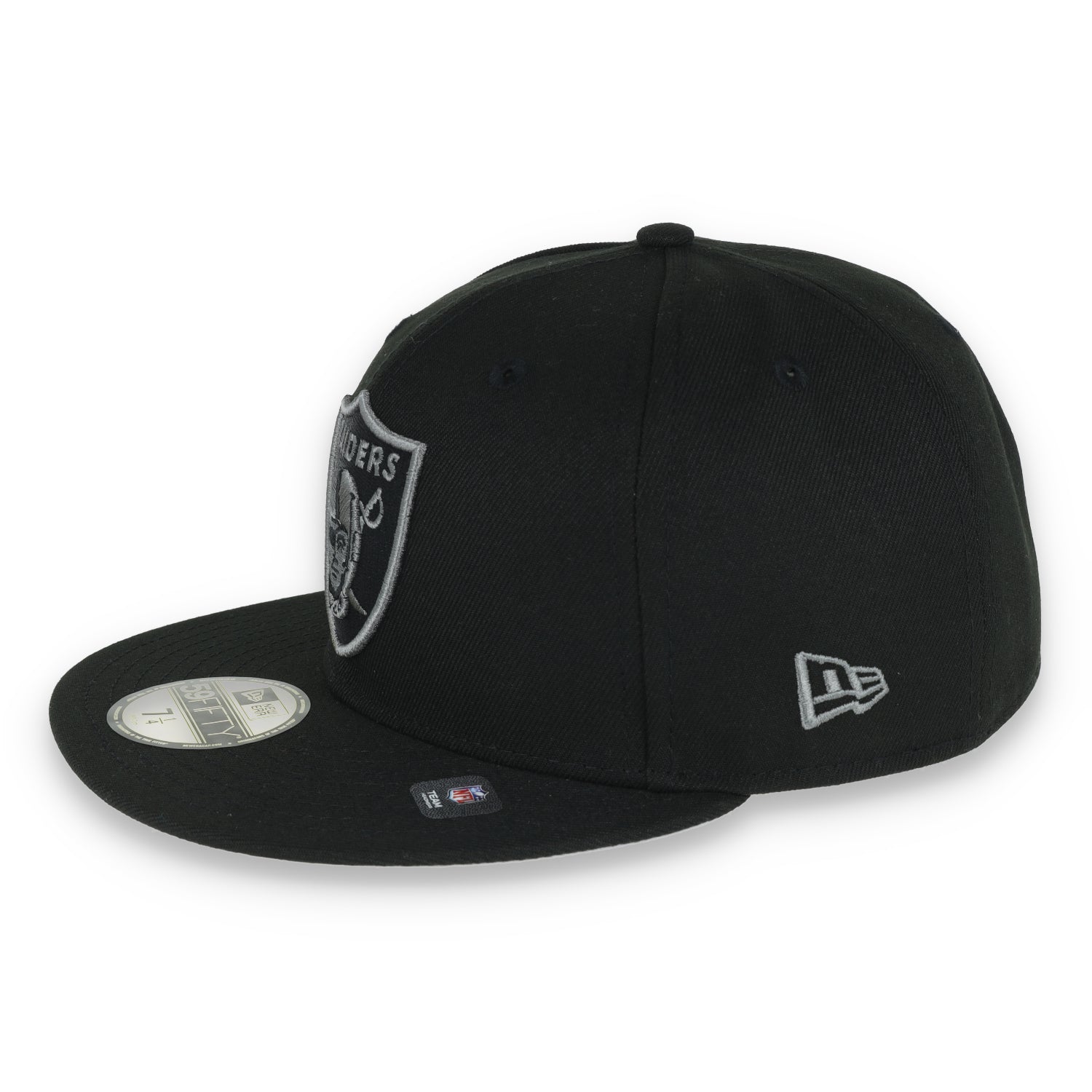 Las Vegas Raiders Shield 2000 Hawaii Pro Bowl Side Patch New Era 59Fifty Fitted-Black/Grey