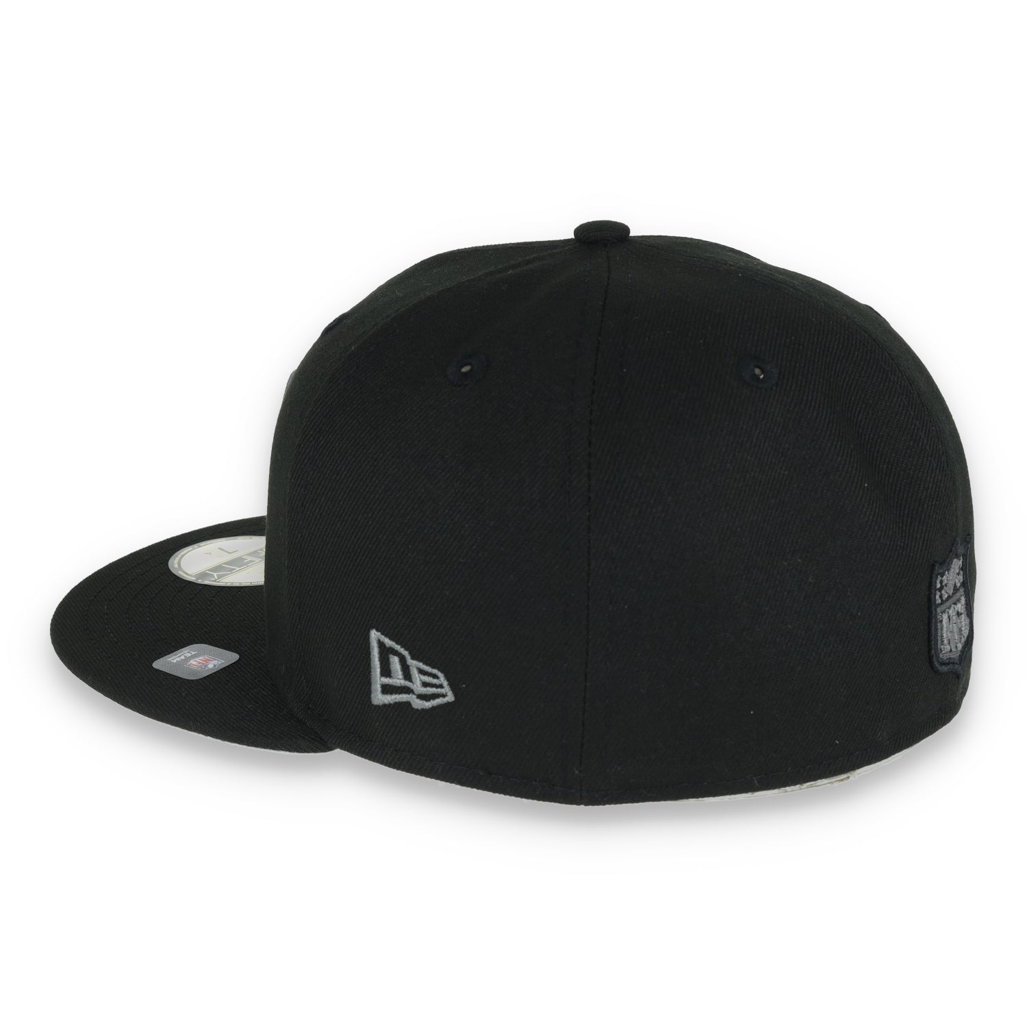 Las Vegas Raiders Shield 2000 Hawaii Pro Bowl Side Patch New Era 59Fifty Fitted-Black/Grey