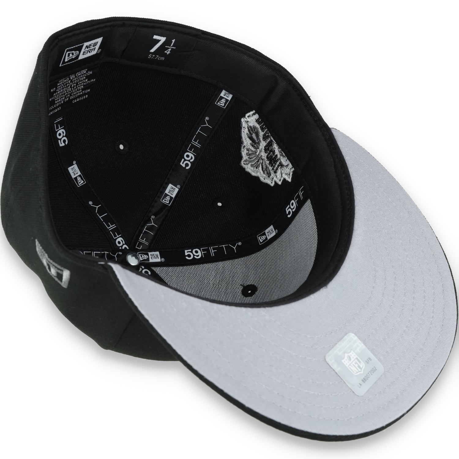 Las Vegas Raiders Shield 2000 Hawaii Pro Bowl Side Patch New Era 59Fifty Fitted-Black/Grey