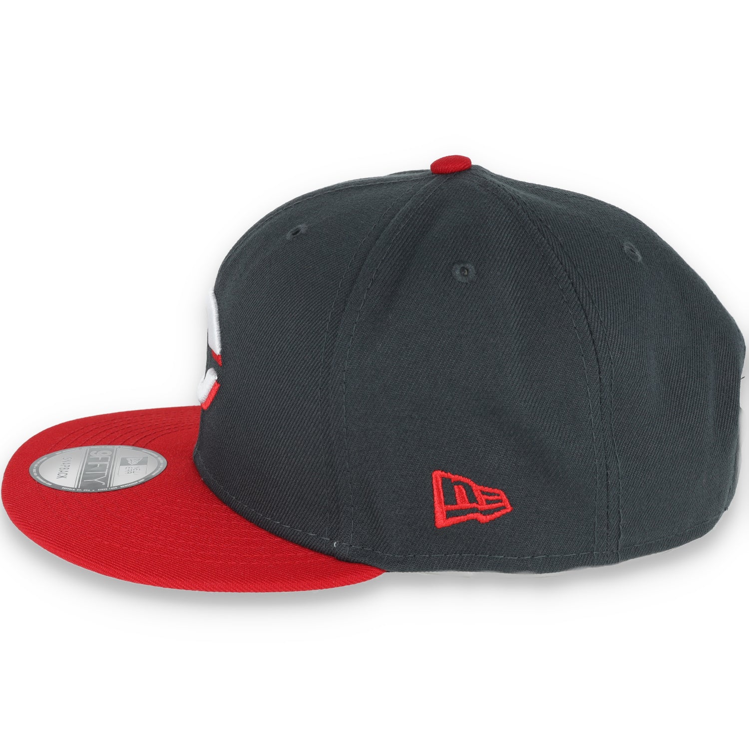 New Era Cincinnati Reds 2-Tone Color Pack 9FIFTY Snapback Hat- Grey/Scarlet