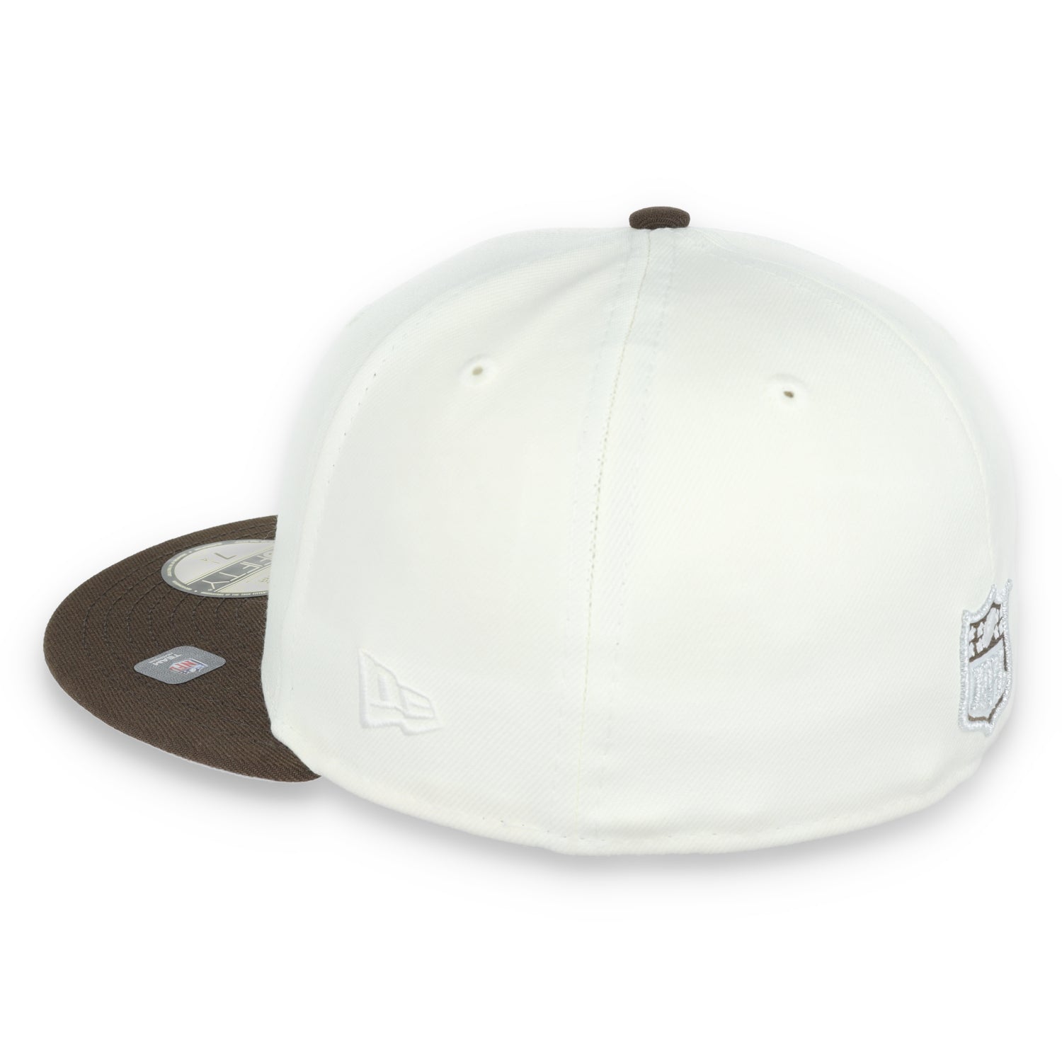 Las Vegas Raiders Shield 1980 Hawaii Pro Bowl Side Patch New Era 59Fifty Fitted-Chrome/Walnut