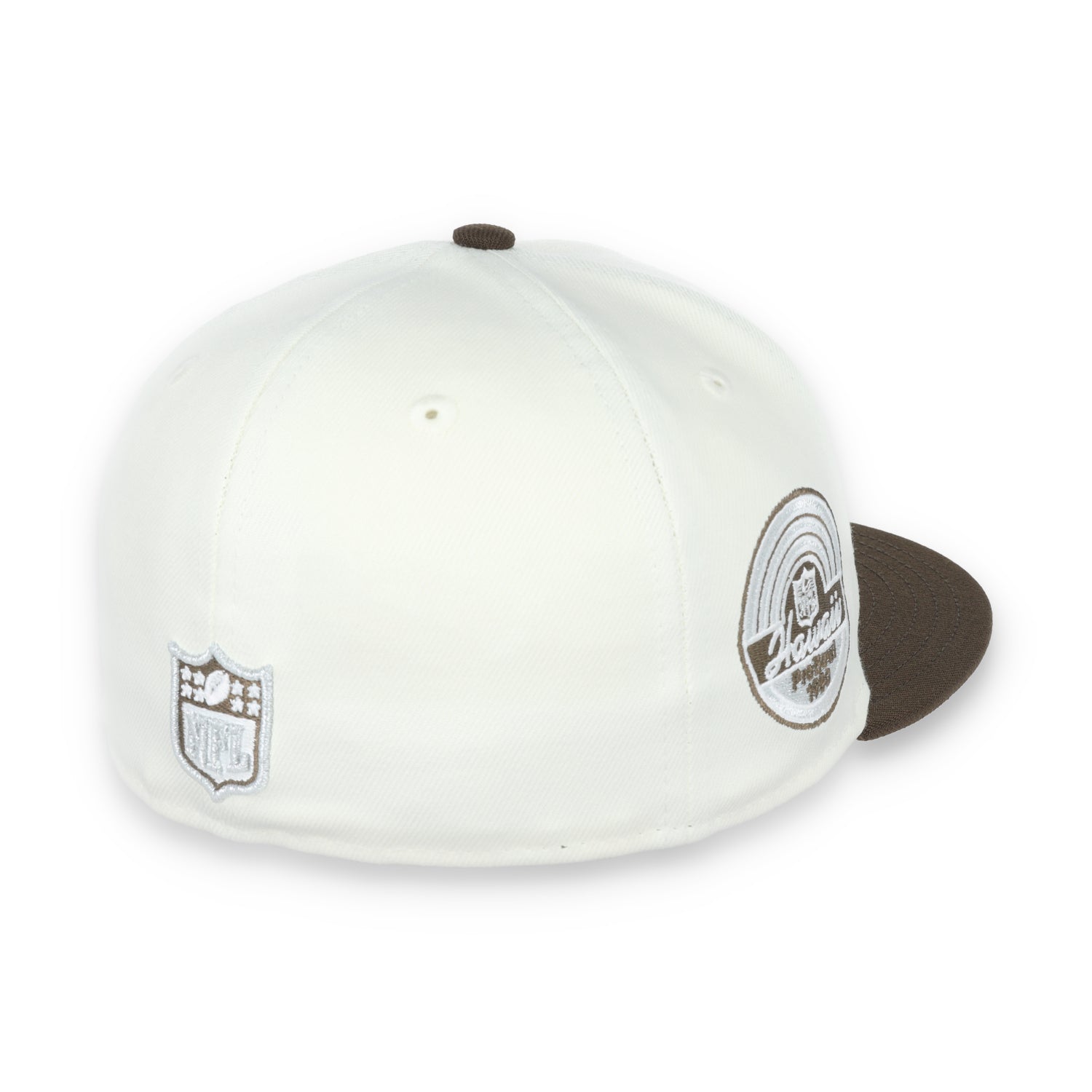 Las Vegas Raiders Shield 1980 Hawaii Pro Bowl Side Patch New Era 59Fifty Fitted-Chrome/Walnut