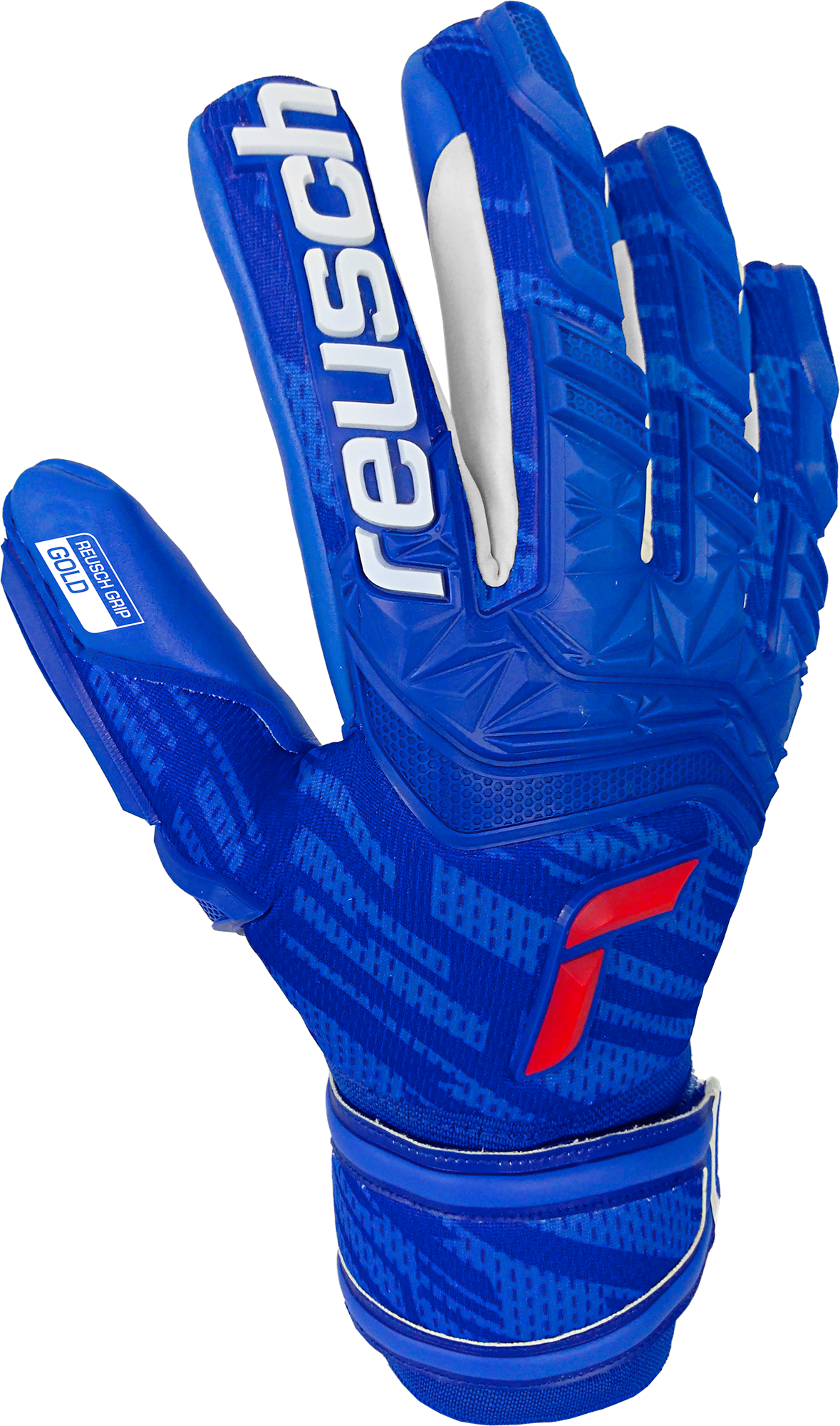 REUSCH ATTRAKT FREEGEL GOLD FINGER SUPPORT-BLUE