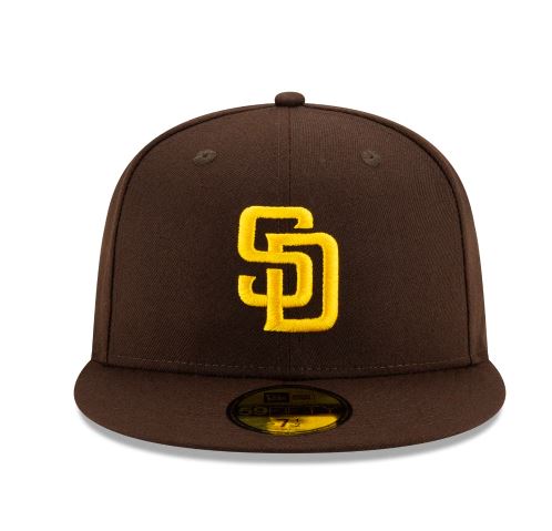 SAN DIEGO PADRES HOME COLLECTION 59FIFTY FITTED-ON-FIELD COLLECTION-BROWN