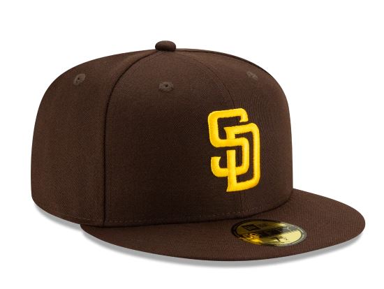 SAN DIEGO PADRES HOME COLLECTION 59FIFTY FITTED-ON-FIELD COLLECTION-BROWN