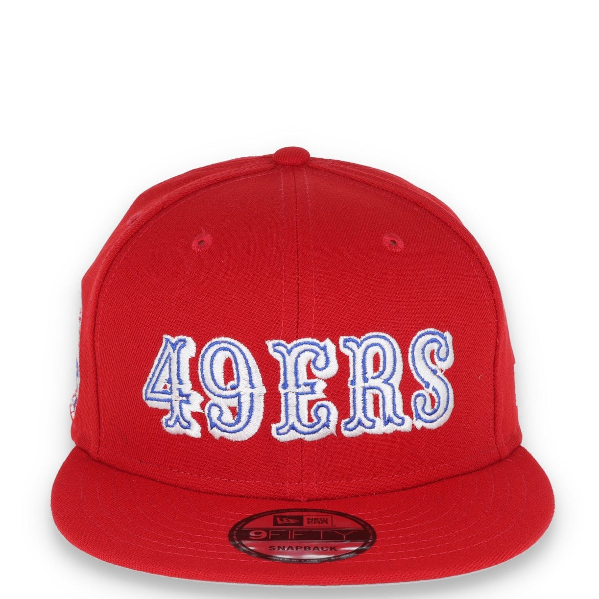 SAN FRANCISCO 49ERS 40TH ANNIVERSARY SIDE PATCH NEW ERA 9FIFTY SNAPBACK-RED