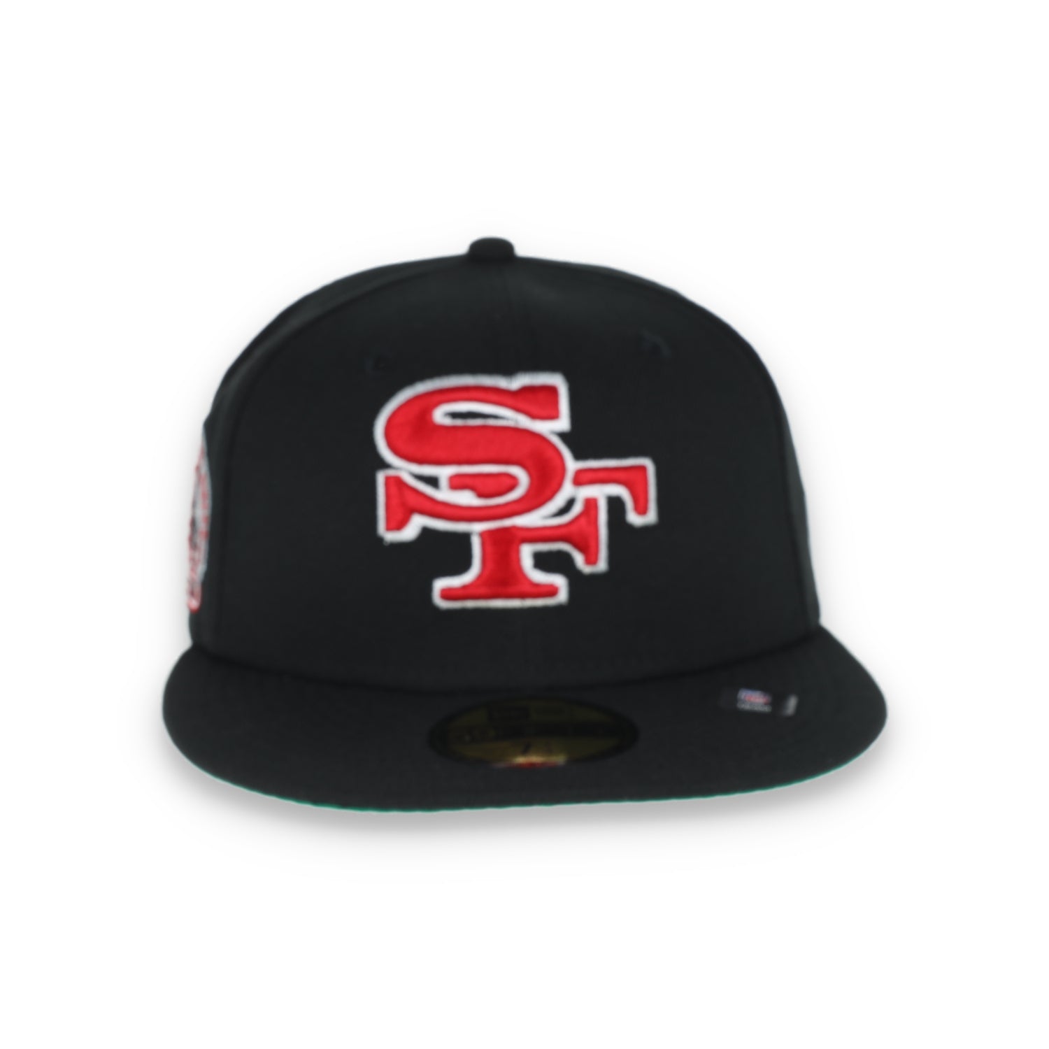 NEW ERA SAN FRANCISCO 49ERS ELEMENT 40TH ANNIVERSARY SIDE PATCH 59FIFTY FITTED HAT-BLACK