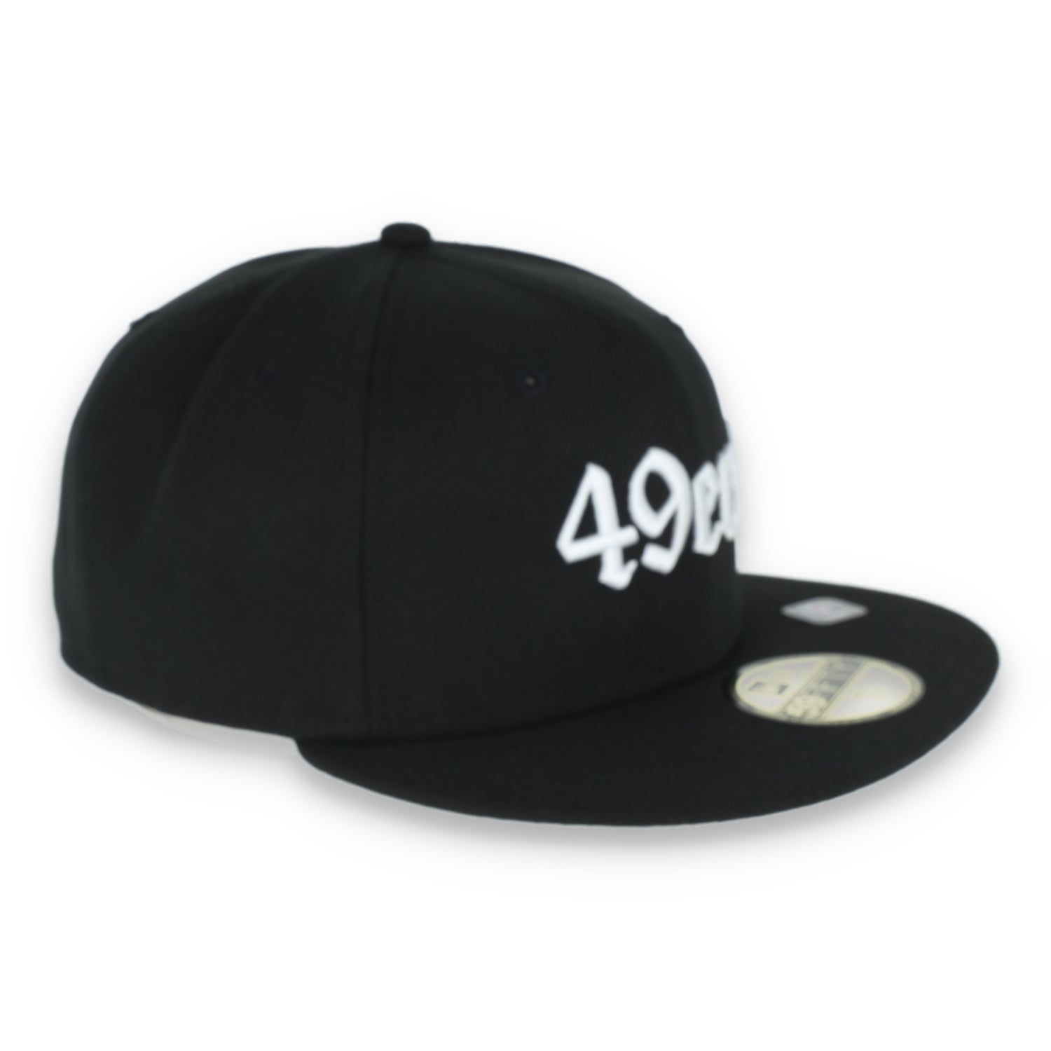 NEW ERA SAN FRANCISCO 49ERS GOTHIC SCRIPT 59FIFTY FITTED-BLACK/WHITE