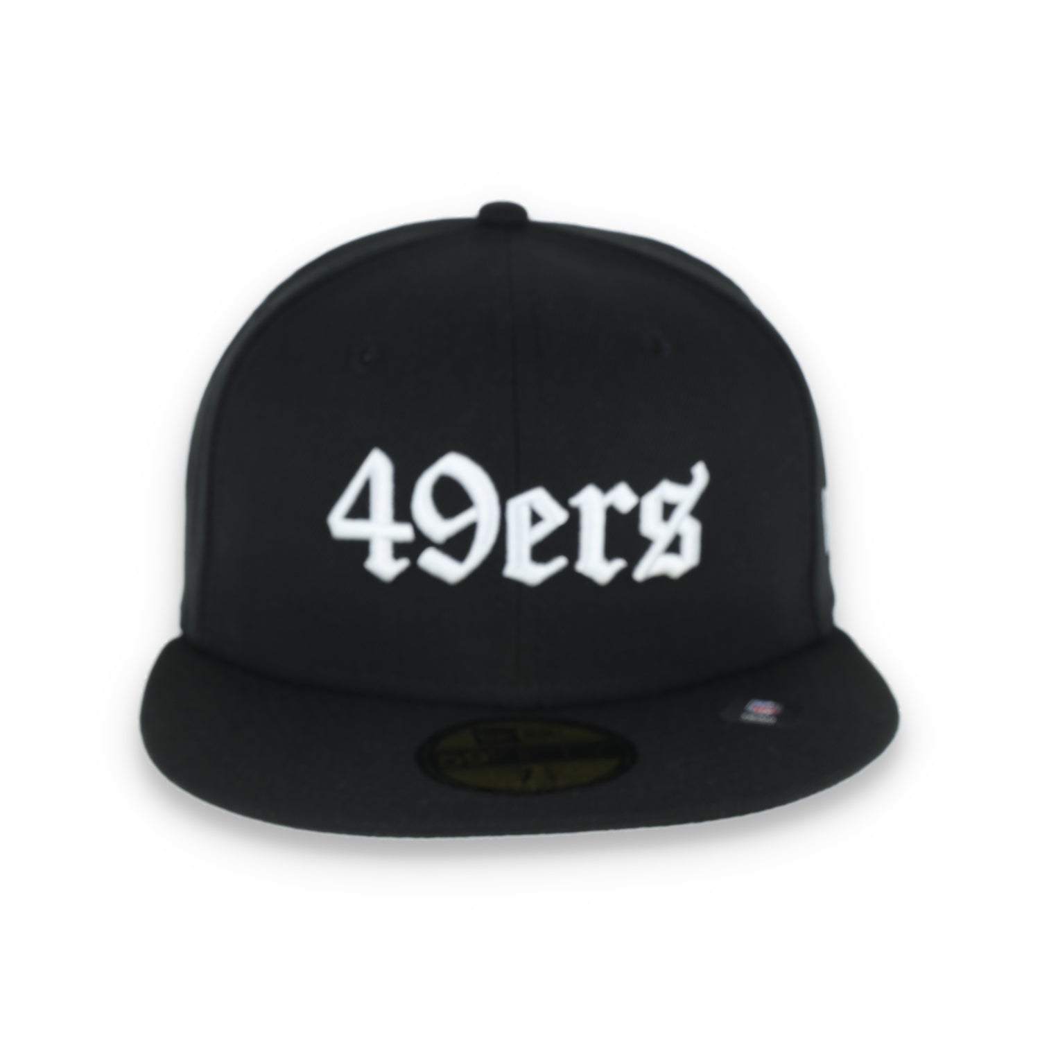 NEW ERA SAN FRANCISCO 49ERS GOTHIC SCRIPT 59FIFTY FITTED-BLACK/WHITE