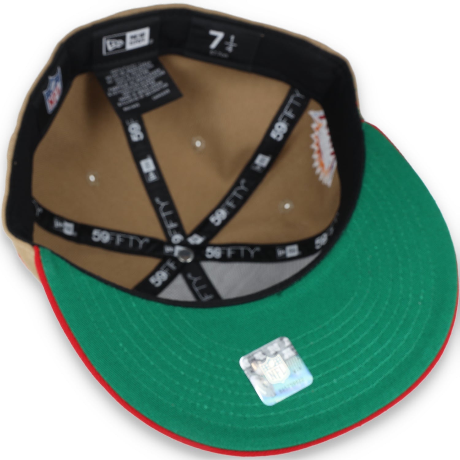 NEW ERA SAN FRANCISCO 49ERS SUPERBOWL XXIX SIDE PATCH 59FIFTY FITTED HAT-KHAKI