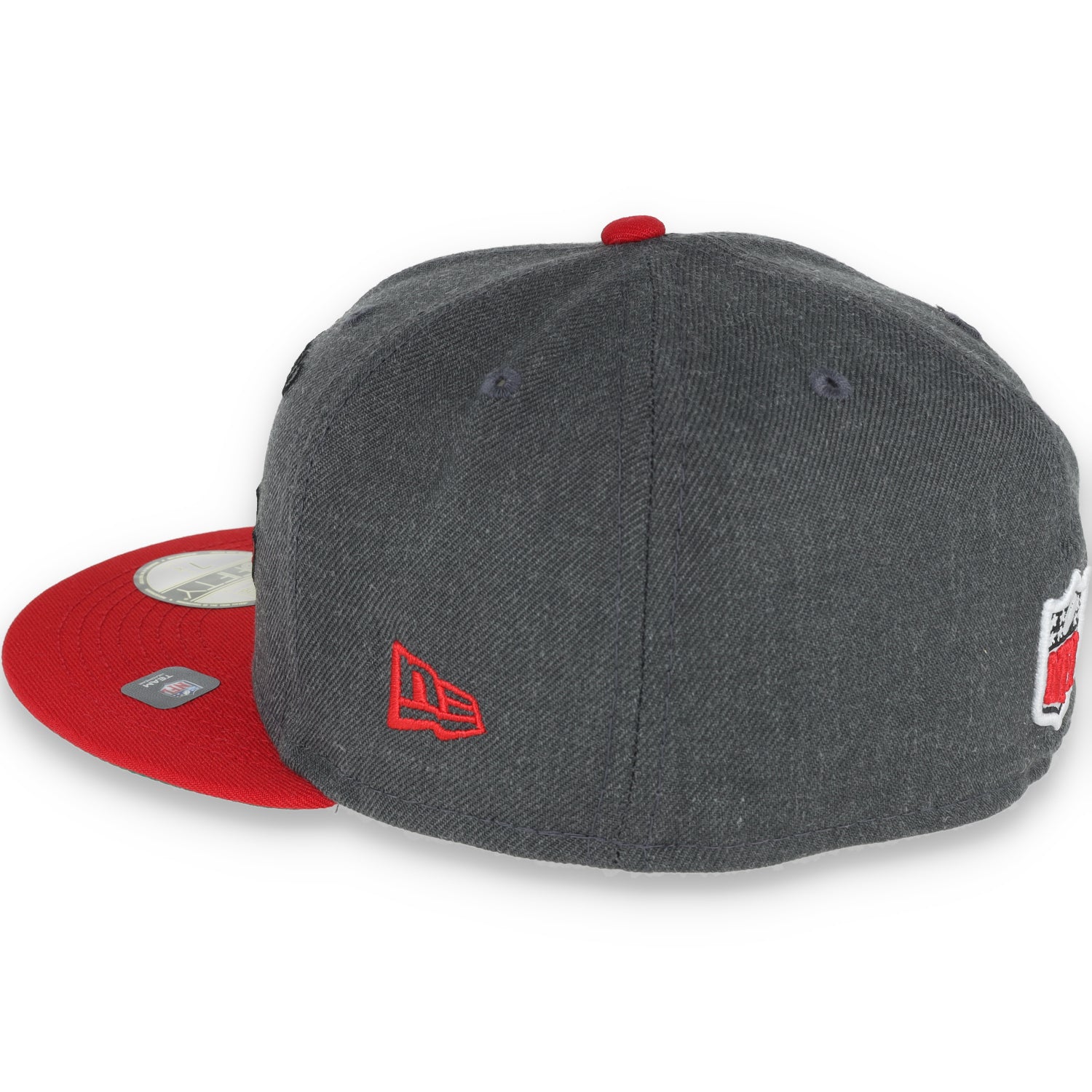 NEW ERA SAN FRANCISCO 49ERS SCRIPT 40TH ANNIVERSARY SIDE PATCH 59FIFTY FITTED HAT-HEATHER