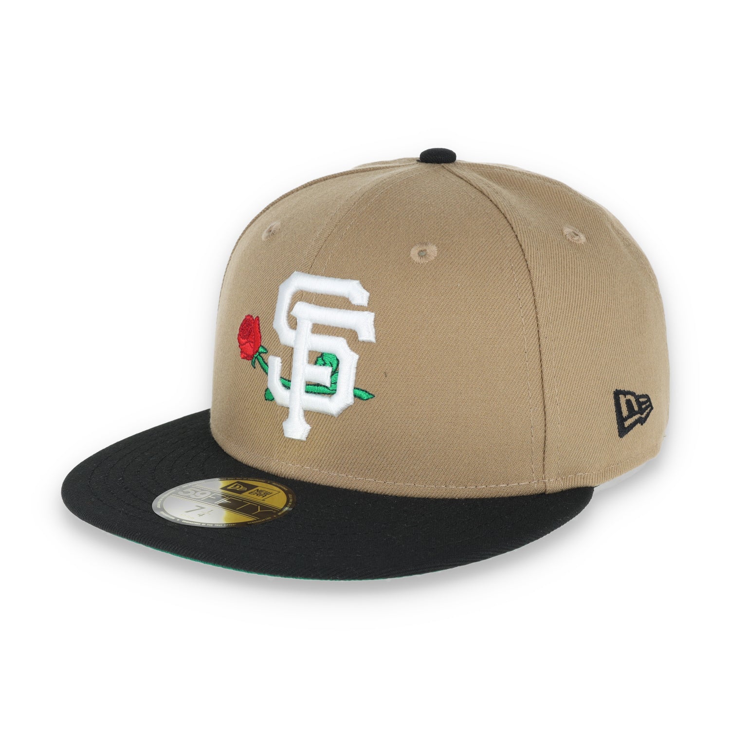 New Era San Francisco Giants Rose 59FIFTY Fitted Hat-Khaki