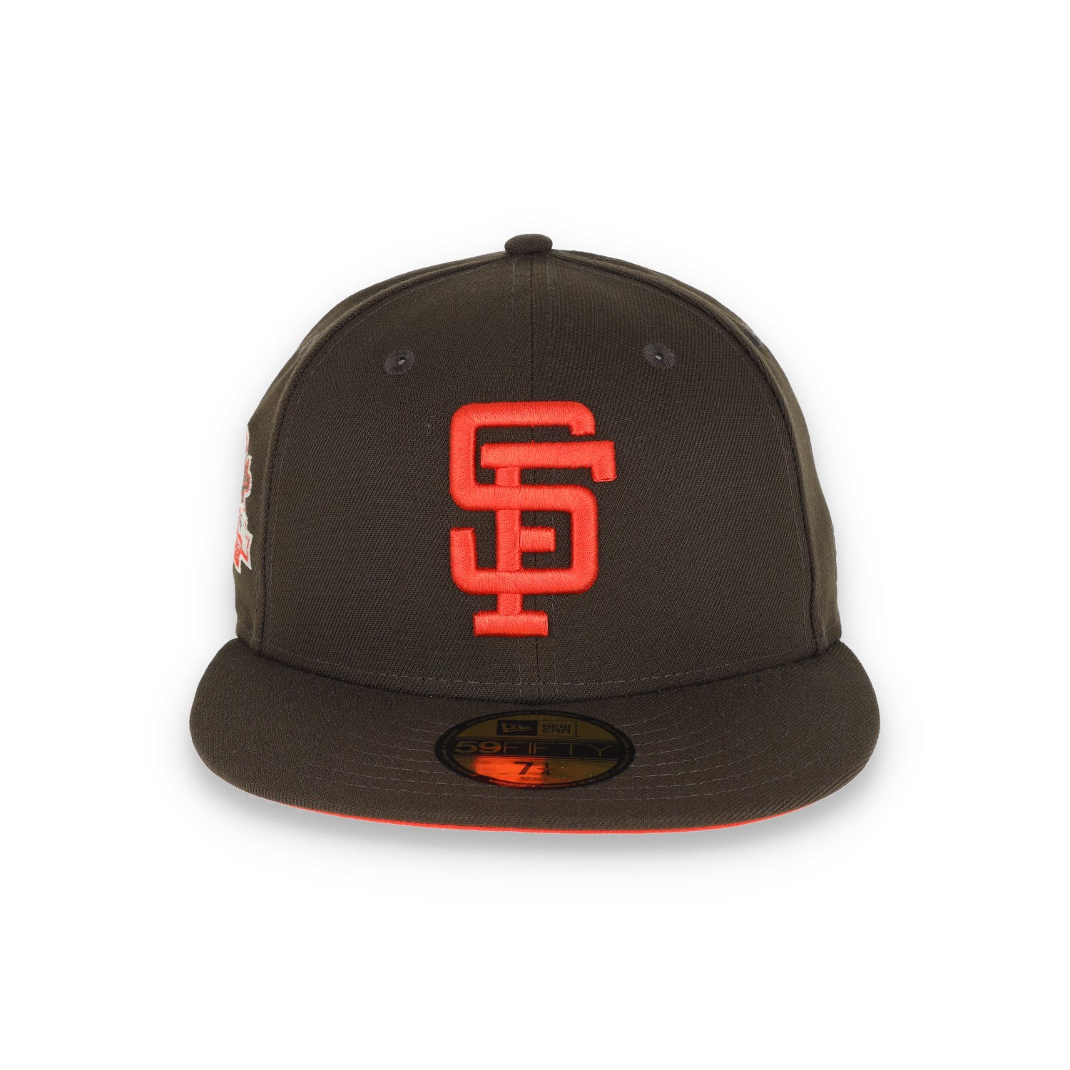 New Era San Francisco Giants 1989 Battle Of The Bay Side Patch 59FIFTY Fitted-Walnut/Orange
