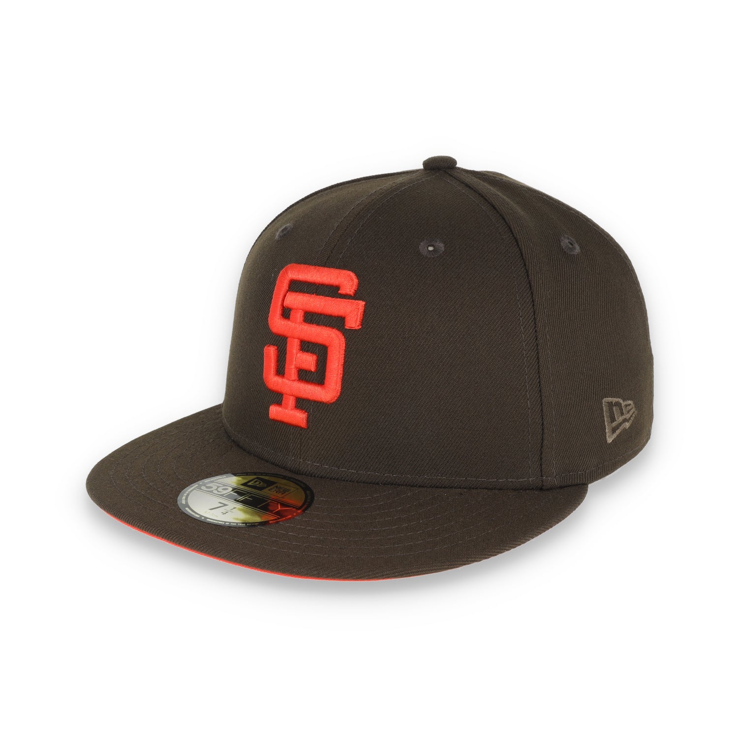 New Era San Francisco Giants 1989 Battle Of The Bay Side Patch 59FIFTY Fitted-Walnut/Orange