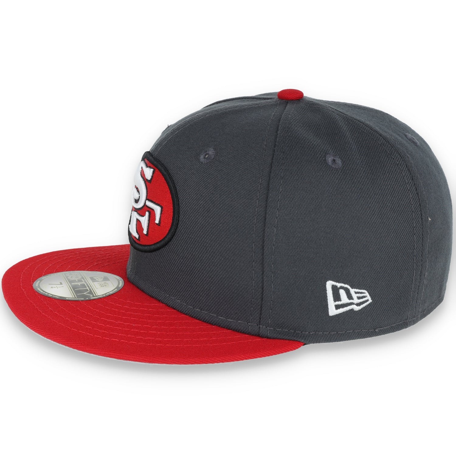 New Era San Francisco 49ers 59FIFTY Fitted Hat- Grey/Red