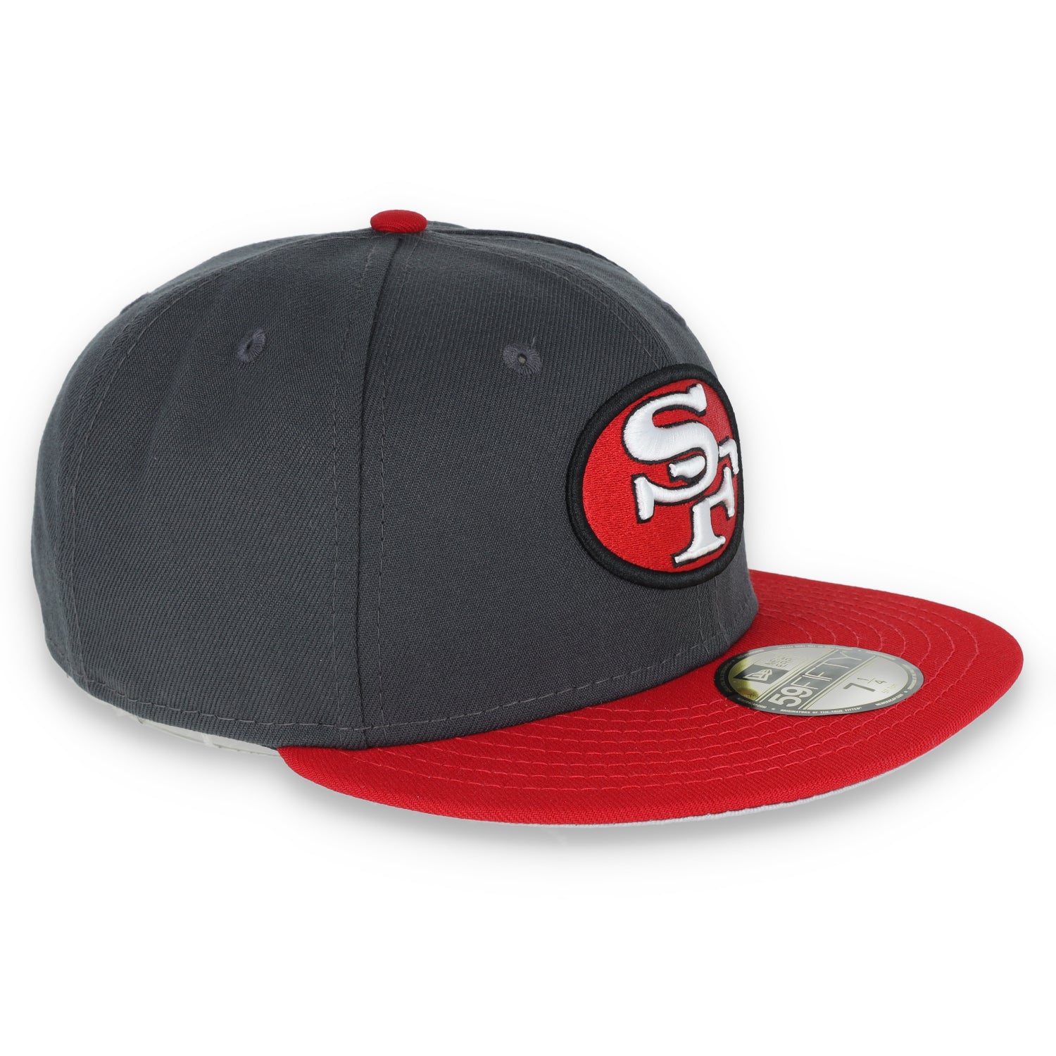 New Era San Francisco 49ers 59FIFTY Fitted Hat- Grey/Red
