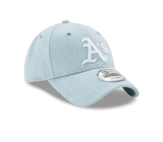 New Era Oakland A's Women's Light Green LINEN LEAP WOMENS 9TWENTY ADJUSTABLE