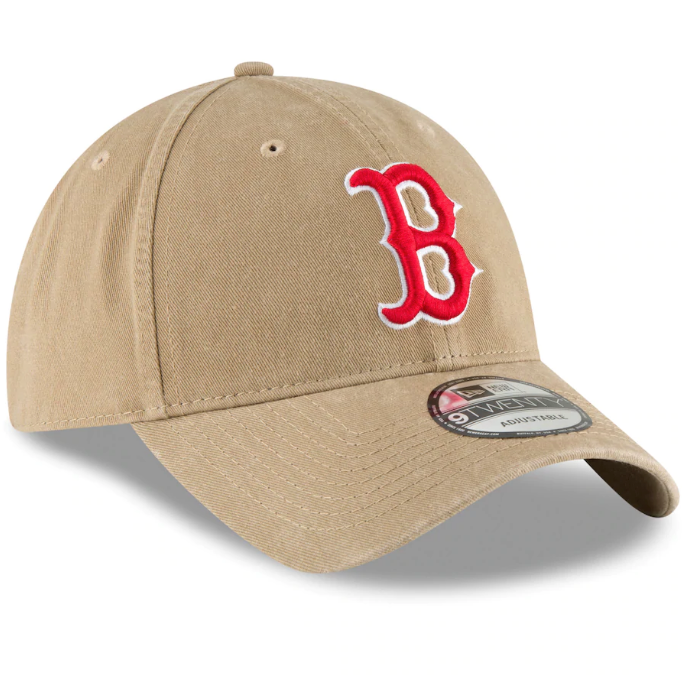 New Era Boston Red Sox Khaki Core Classic Secondary 9TWENTY Adjustable Hat