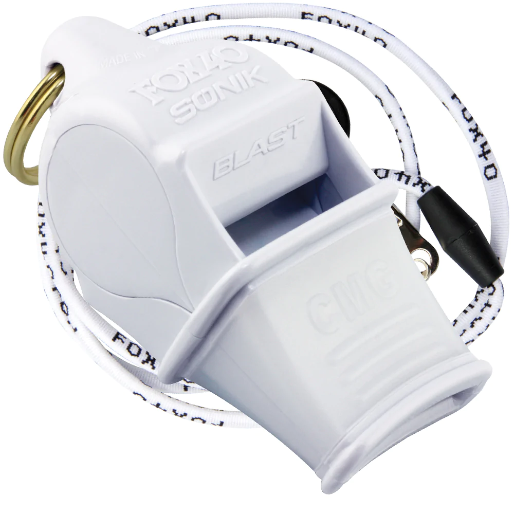 Fox 40 Sonik Classic Cmg Official Whistle - White