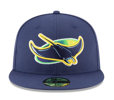 TAMPA BAY RAYS ALTERNATE COLLECTION 59FIFTY FITTED-ON-FIELD COLLECTION-BLUE