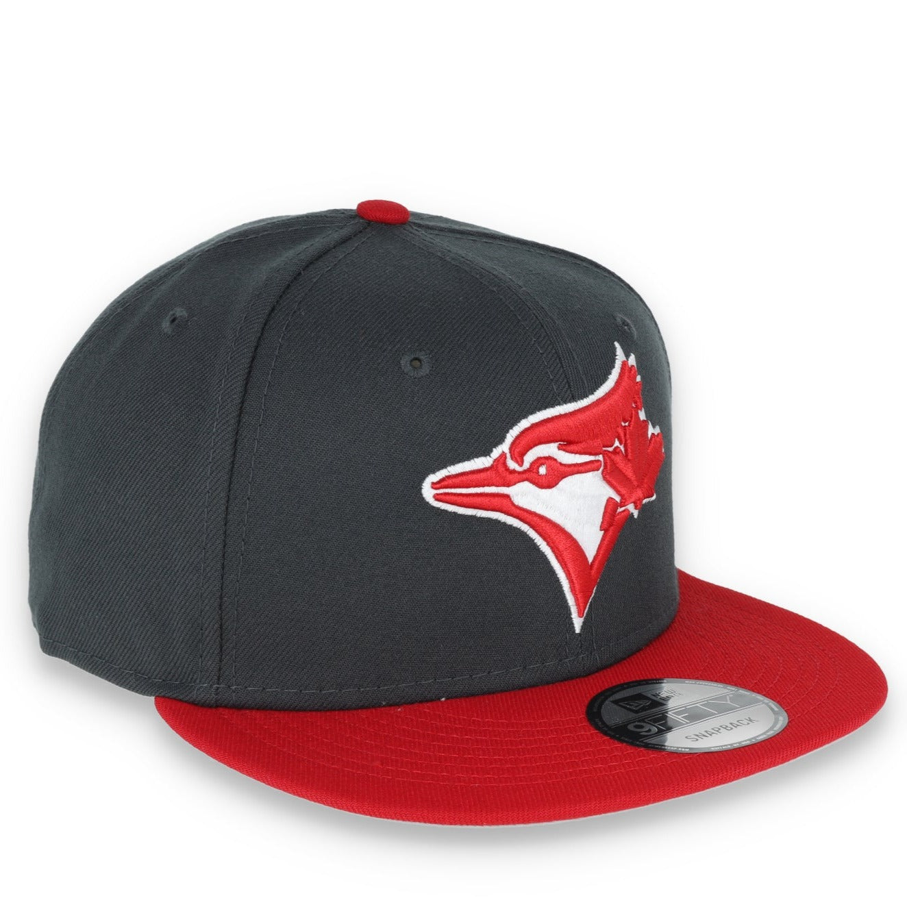 New Era Toronto Blue Jays 2-Tone Color Pack 9FIFTY Snapback Hat-Grey/Scarlet