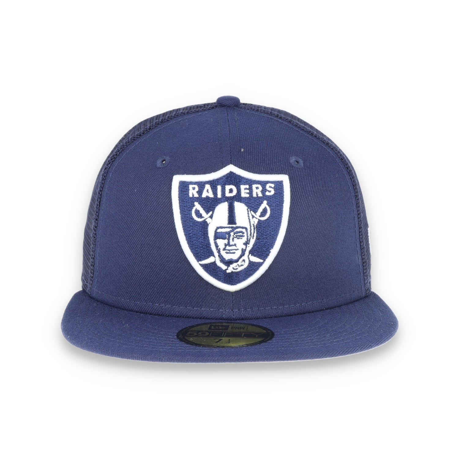 New Era Las Vegas Raiders Shield 59Fifty Fitted Hat-Navy/Mesh