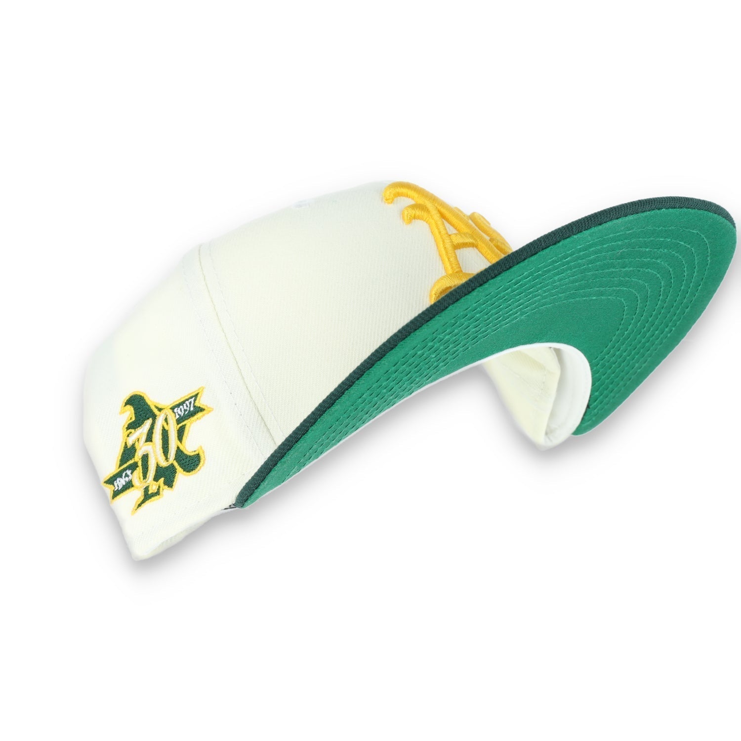 New Era Oakland Athletics 59FIFTY Fitted 30th Anniversary Patch-Ivory Hat