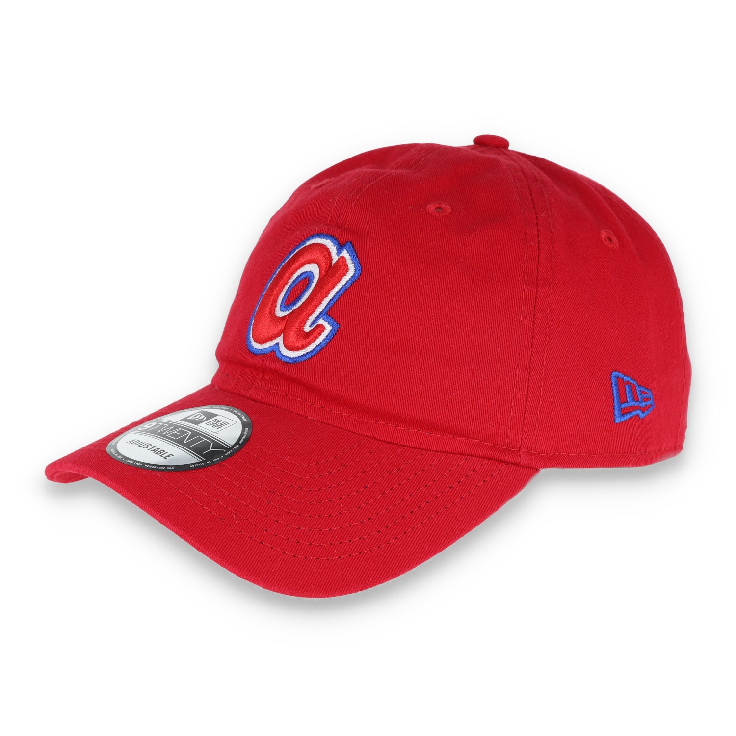 Atlanta Braves New Era Red Core Classic 9TWENTY Adjustable Hat