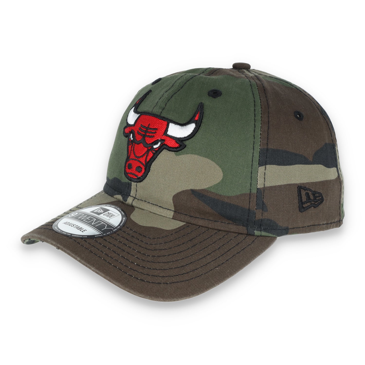 CHICAGO BULLS NEW ERA CORE CLASSIC WOODLAND CAMO 9TWENTY ADJUSTABLE-CAMO