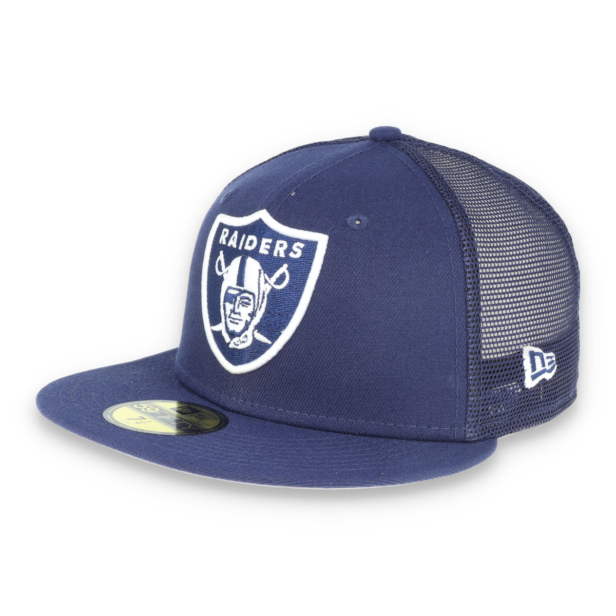 New Era Las Vegas Raiders Shield 59Fifty Fitted Hat-Navy/Mesh