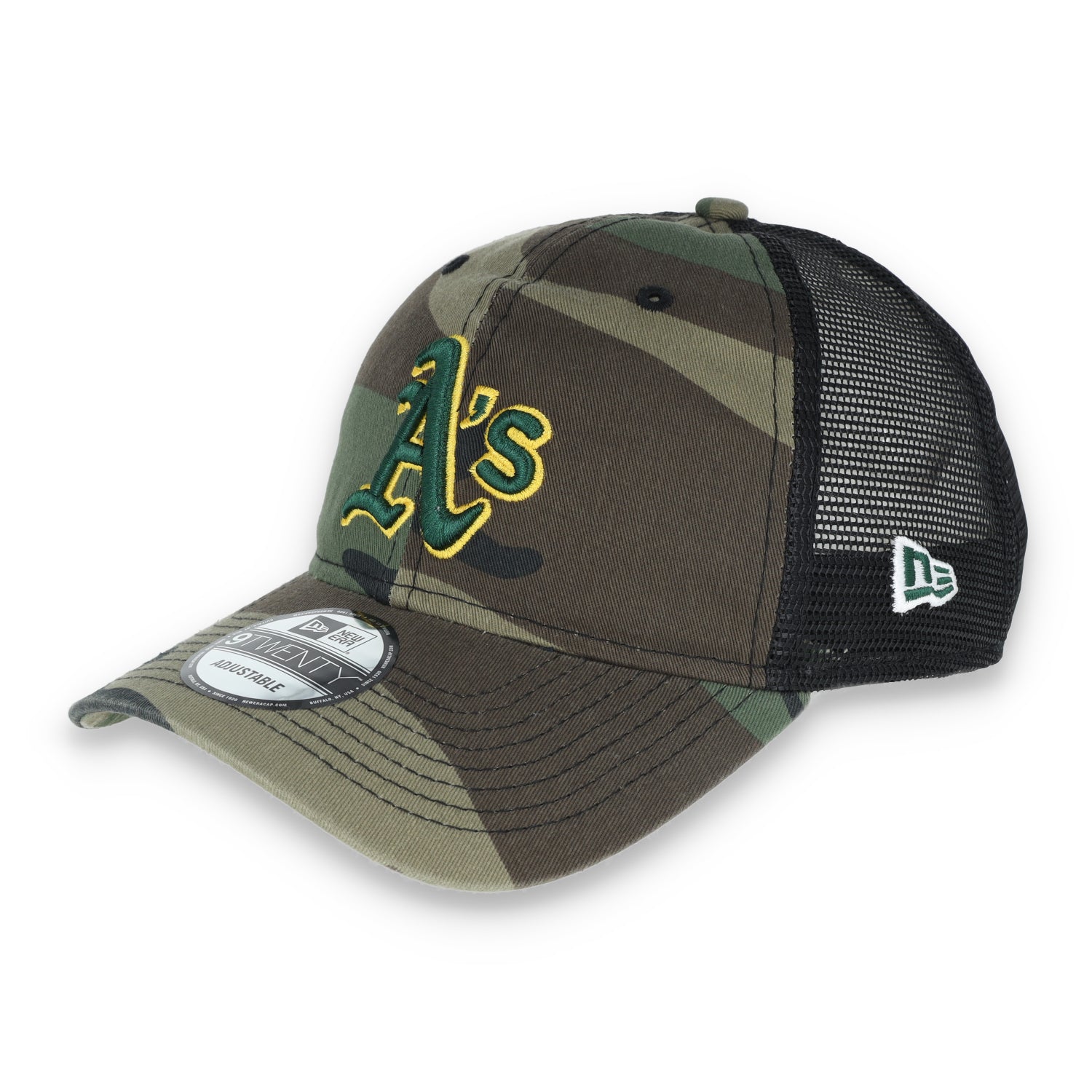 New Era Oakland A's Trucker 9TWENTY Adjustable Hat - Camo