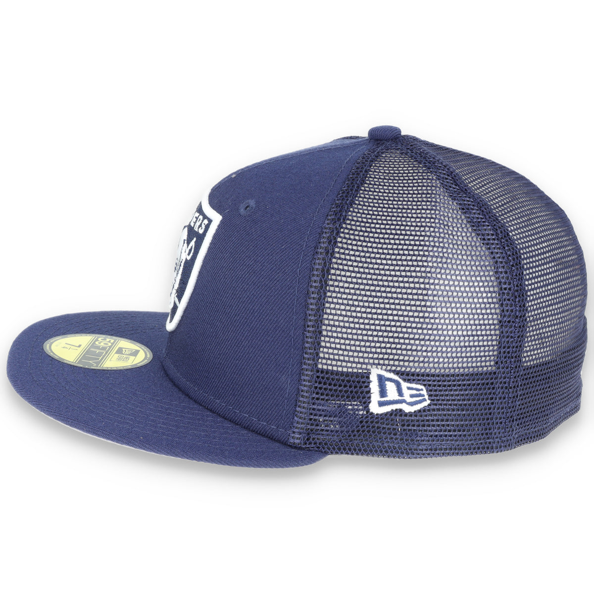 New Era Las Vegas Raiders Shield 59Fifty Fitted Hat-Navy/Mesh