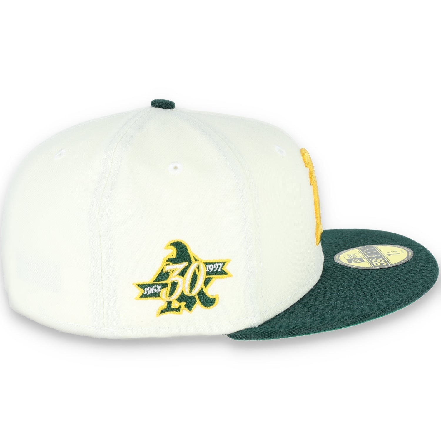 New Era Oakland Athletics 59FIFTY Fitted 30th Anniversary Patch-Ivory Hat