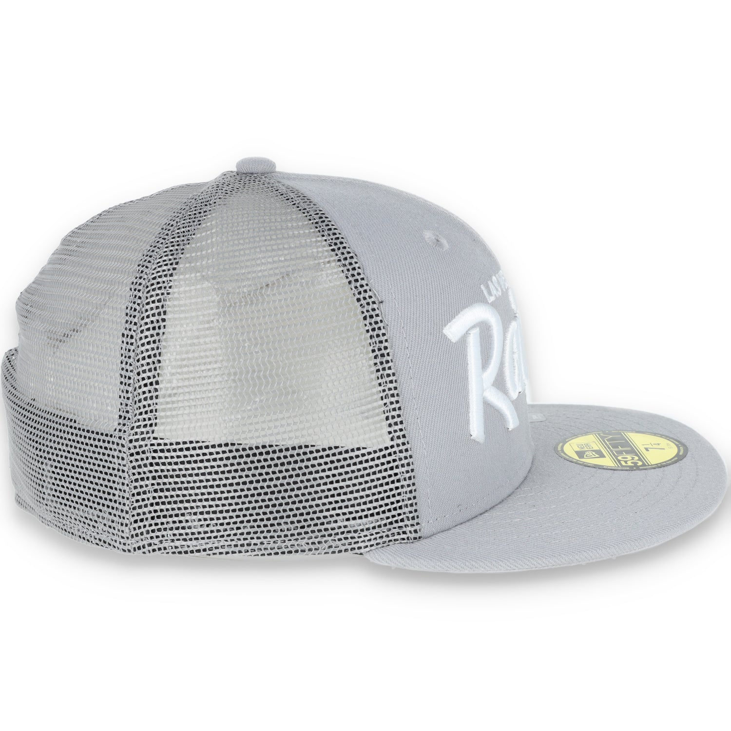 LAS VEGAS RAIDERS NEW ERA mesh script 59FIFTY FITTED-GRAY