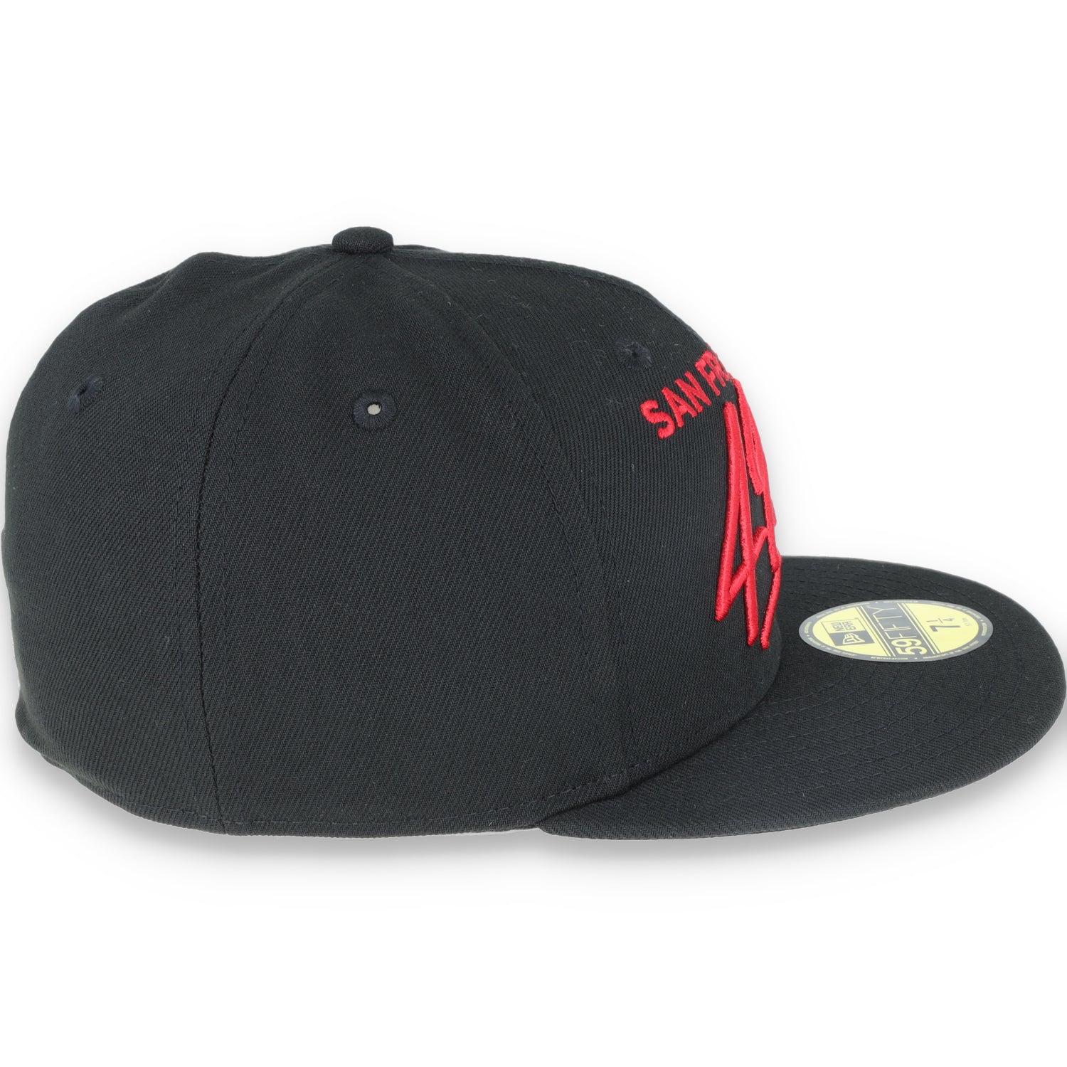 New Era SAN FRANCISCO 49ERS SCRIPTED 59FIFTY FITTED HAT-blk