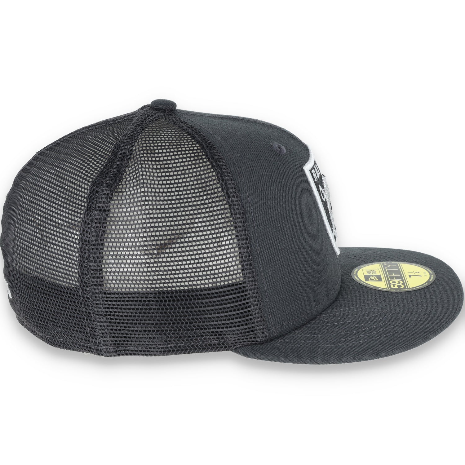 New Era Las Vegas Raiders Shield 59Fifty Fitted Hat-Grey/Mesh