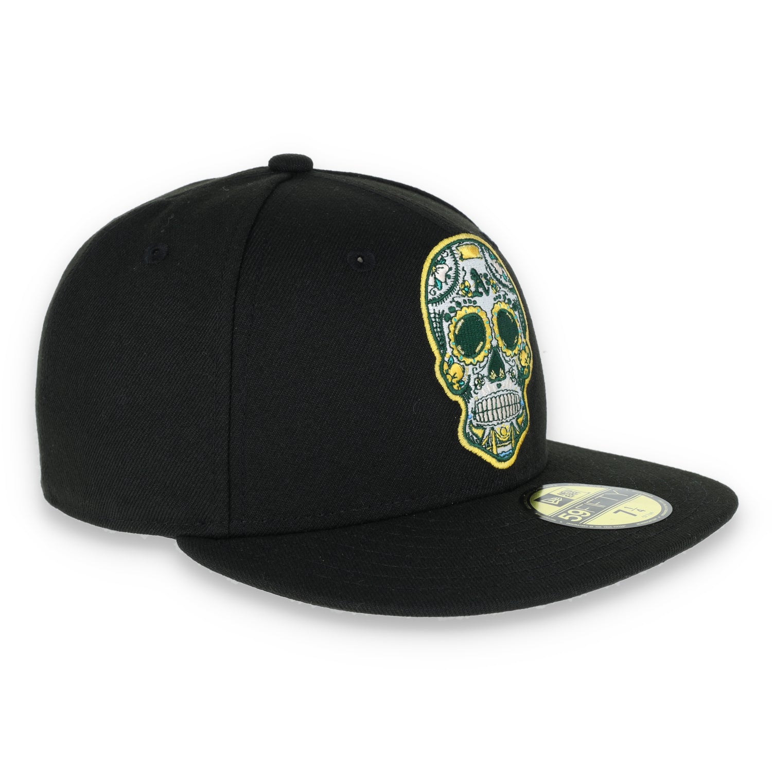 New Era Oakland Athletics Sugar Skull 59FIFTY Hat- Black