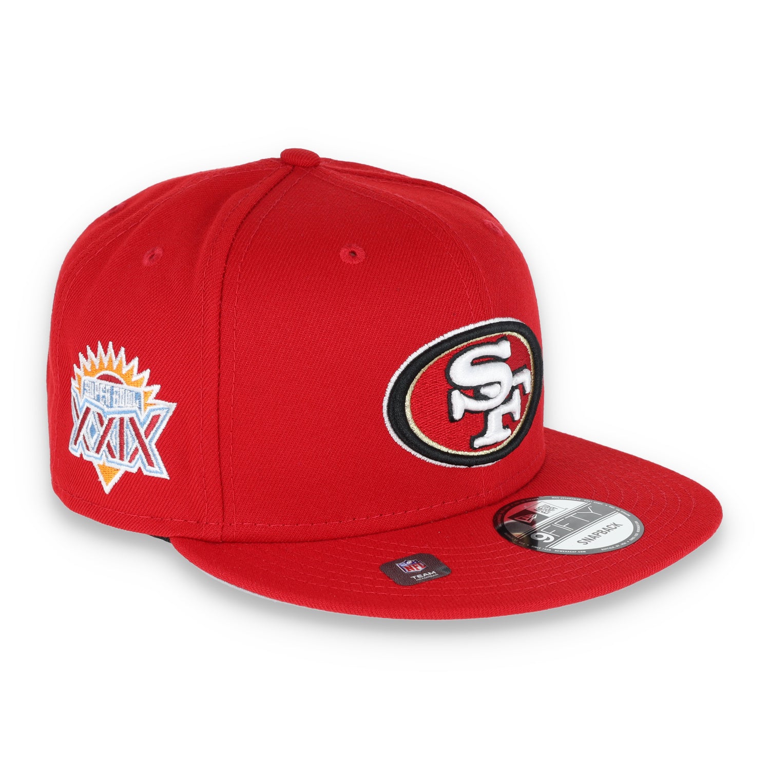 NEW ERA SAN FRANCISCO 49ERS SUPERBOWL XXIX PATCH SNAPBACK 9FIFTY SNAPBACK- RED