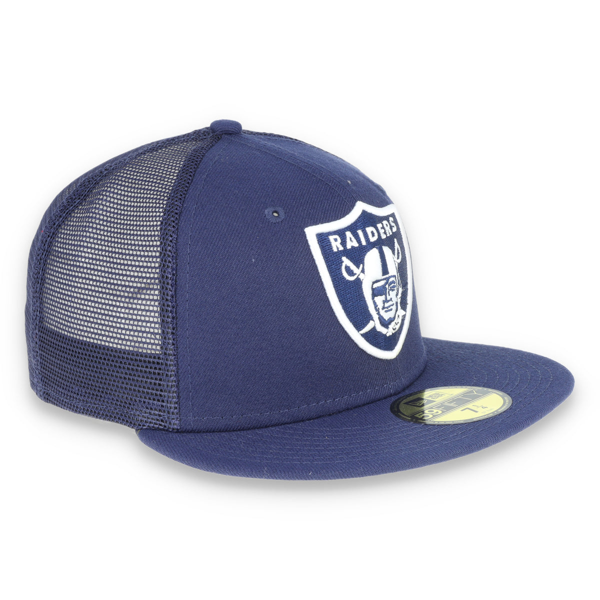 New Era Las Vegas Raiders Shield 59Fifty Fitted Hat-Navy/Mesh