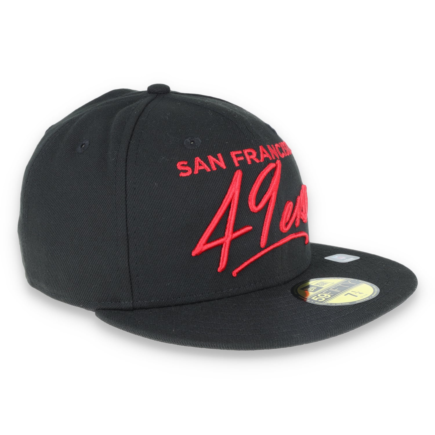 New Era SAN FRANCISCO 49ERS SCRIPTED 59FIFTY FITTED HAT-blk